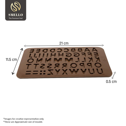 Smello's Double Alphabets Chocolate Silicone Moulds (CHM 153)