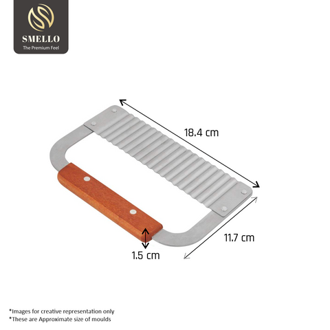 Smello's Stainless Steel Crinkle Cutter (CU 105)