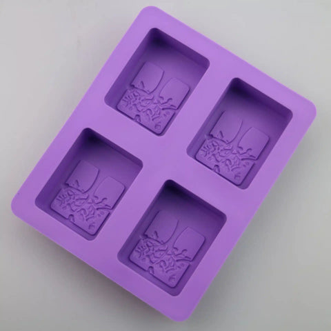 Smello's 4 Cavities Rectangle Life Tree Silicone 3D Multi Cavity Mould (MC 101)