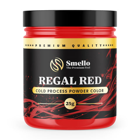 Smello's Regal Red Cold Process Powder Colors 25 g