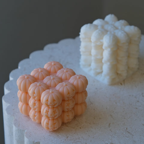 Smello Pumpkin Cube Silicone mould for Candles, Soap & Resin (SCM 259)