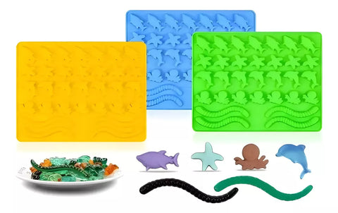 Smello's 32 Cavity Sea Animal Chocolate Silicone Moulds (CHM 152)