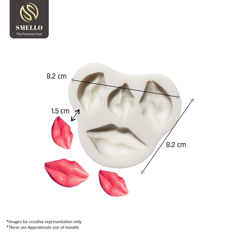 Smello's 3D Lips Silicone Fondant Mould (FB 101)