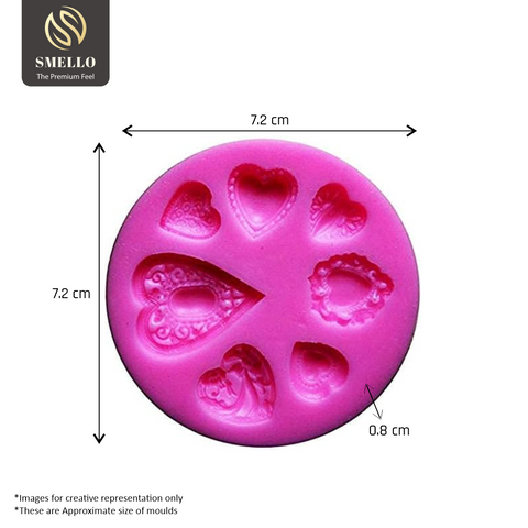 Smello's Royal Heart Silicone Fondant Mould (FB 103)