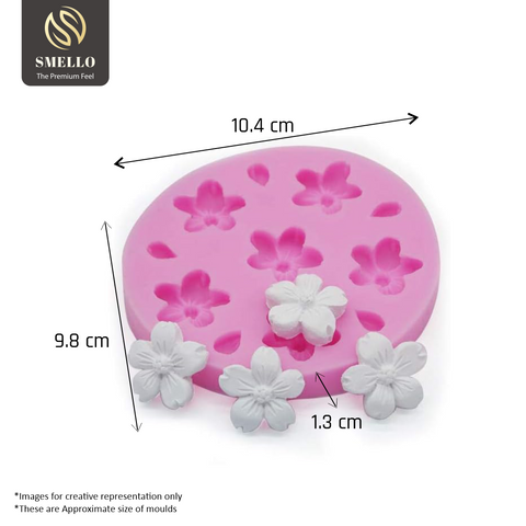 Smello's Cherry Blossom Flower Silicone Fondant Mould (FB 123)