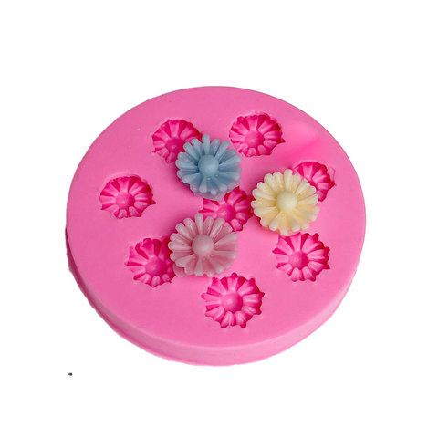 Smello's 8 Cavity Daisy Flowers Silicone Fondant Mould (FB 133)