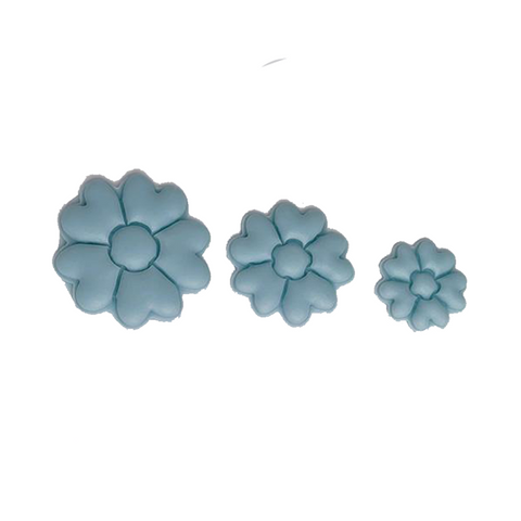 Smello's 3 Cavity Heart Petal Flower Silicone Fondant Mould (FB 136)