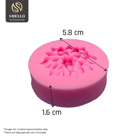 Smello's Single Cavity Lotus Silicone Fondant Mould (FB 141)