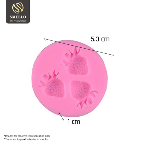 Smello's Strawberry Silicone Fondant Mould (FB 143)