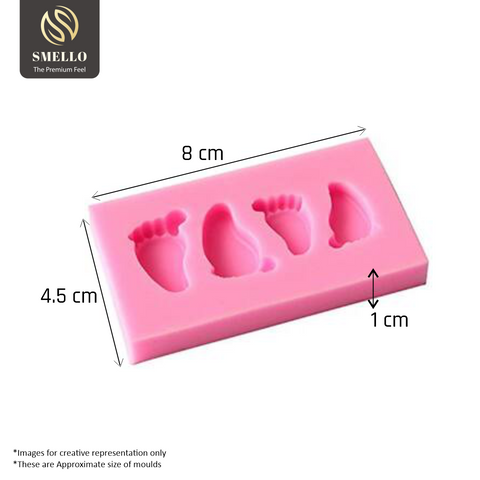 Smello's Baby Foot Silicone Fondant Mould (FB 145)