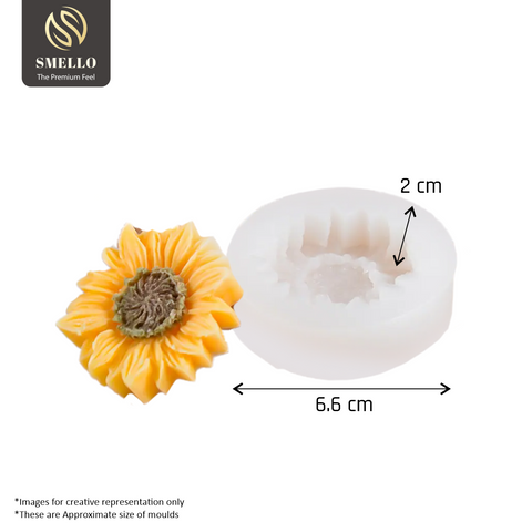 Smello's Golden Flower Silicone Fondant Mould  (FB 148)