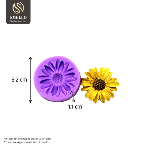 Smello`s Sunflower Silicone Fondant Mould  (FB 149)