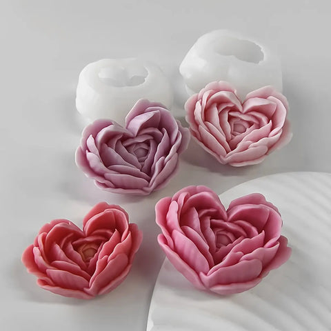 Smello Heart Blossom Candle mould – 3D Silicone mould for Flower Candles, Soap & Resin (SCM 246)