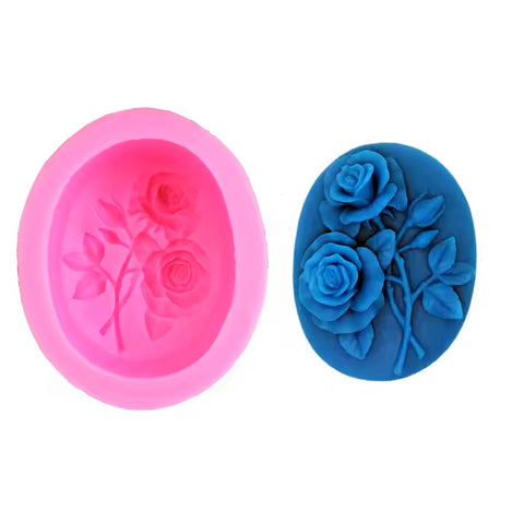 Smello's Floral Silicone Soap Moulds (SC 128)