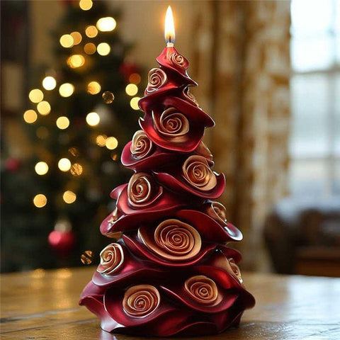Smello Christmas tree rose Silicone mould for Candles, Soap & Resin (SCM 262)