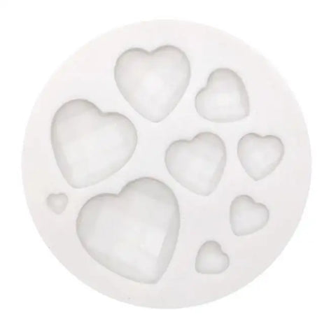 Smello's Diamond Cut Heart Shaped Silicone Fondant Mould (FB 117)