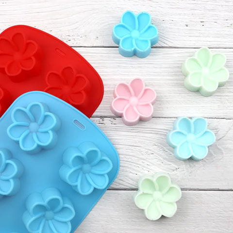 Smello's 6 Cavity Petal Cute Silicone Floral Mould (FM 107)