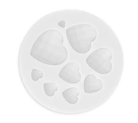 Smello's Diamond Cut Heart Shaped Silicone Fondant Mould (FB 117)