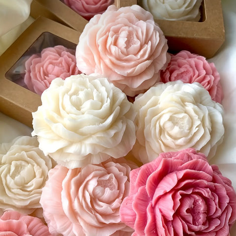 Smello's Peony Flower Shape Candle Silicone Mould (SCM 157)