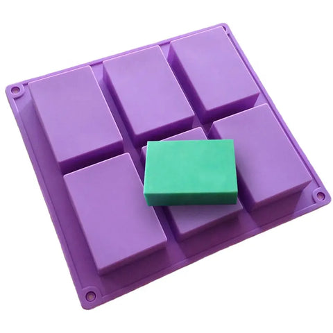 Smello's 6 Cavity Rectangle Silicon Moulds (BS 102)