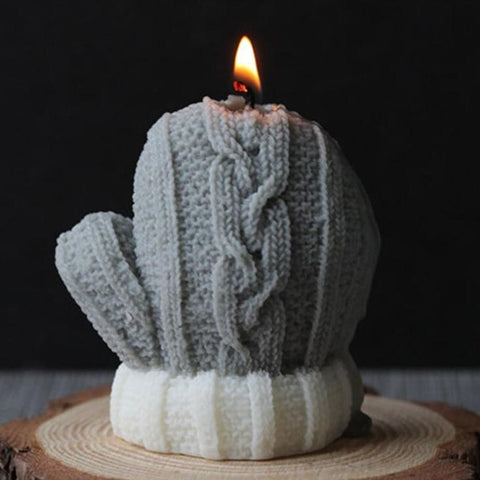 Smello's Christmas Woolen Gloves Texture Candle Silicone Mould (SCM 213)