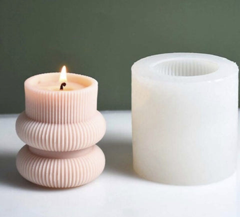 Smello's Vertical Stripe Column Candle Silicone Mould (SCM 172)