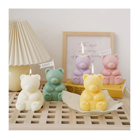 Smello's Cute Teddy Bear Candle Silicone Mould (SCM 195)