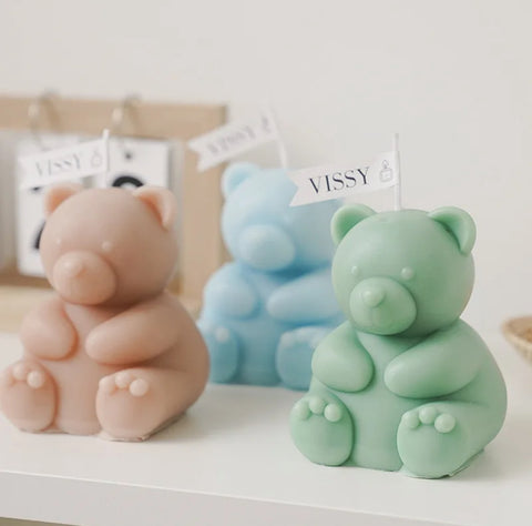 Smello's Cute Teddy Bear Candle Silicone Mould (SCM 195)