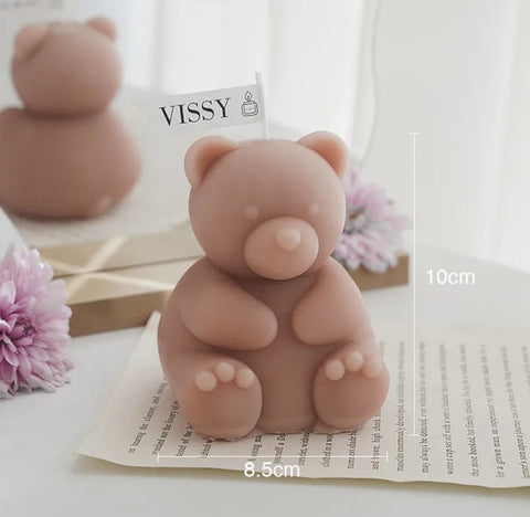 Smello's Cute Teddy Bear Candle Silicone Mould (SCM 195)