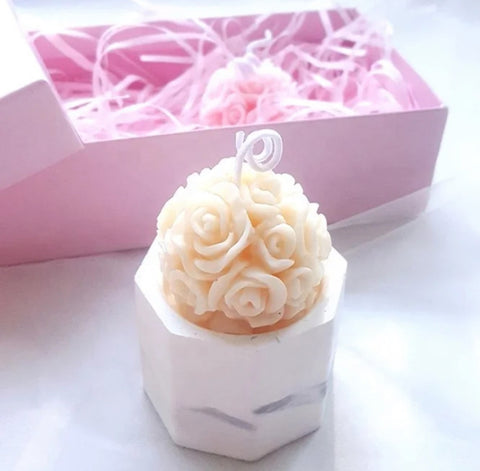 Smello's Flower Ball Candle Silicone Mould (SCM 131)