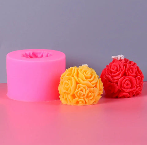 Smello's Flower Ball Candle Silicone Mould (SCM 131)