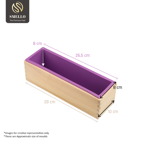 Smello's Wooden Rectangle Silicone Loaf Mould (LM 103)