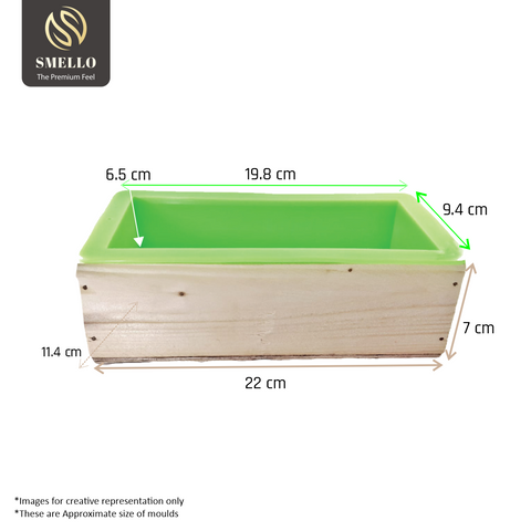 Smello's Small Wooden Rectangle Silicone Loaf Mould (LM 106)