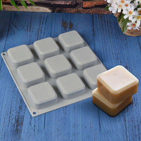 Smello's 9 Cavity Square Shape Silicon Moulds (BS 122)