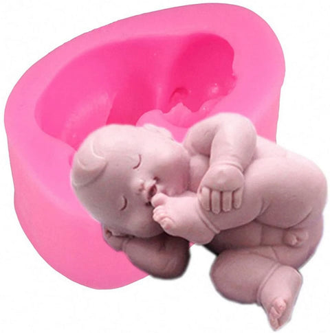 Smello's Cute Baby Sleeping Silicone Mould (BM 103)