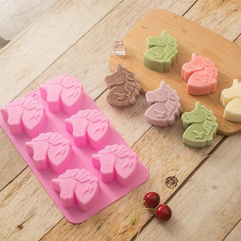 Smello's 6 Cavity Unicorn Horse Kids Special Silicone Mould (KS 115)