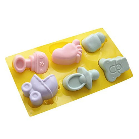 Smello's 6 Cavity Baby Shower Kids Special Silicone Mould (KS 112)