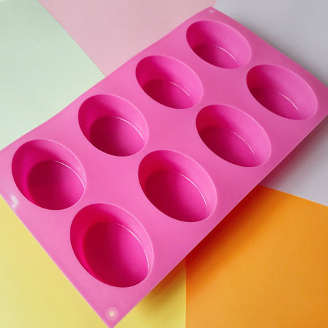 Smello's 8 Cavity Oval Silicon Moulds (BS 107)