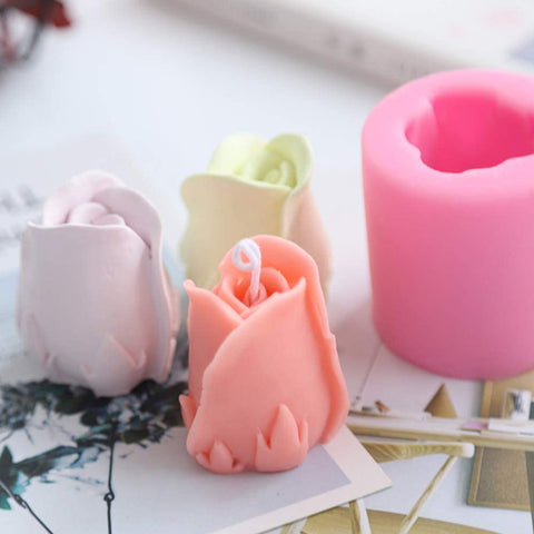 Smello's Rosebud Candle Silicone Mould (SCM 132)