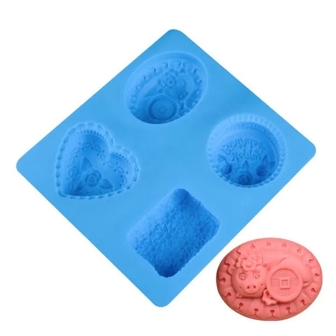 Smello's 4 Cavity Angel Flowers Silicone 3D Multi Cavity Mould (MC 103)