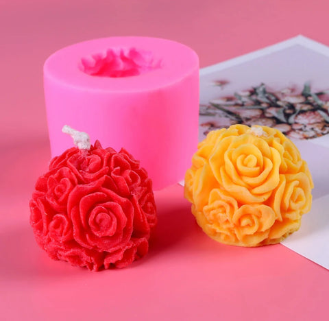 Smello's Flower Ball Candle Silicone Mould (SCM 131)