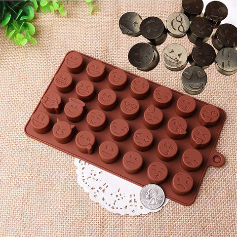 Smello's 28 Cavity Emoji Chocolate Silicone Moulds (CHM 119)