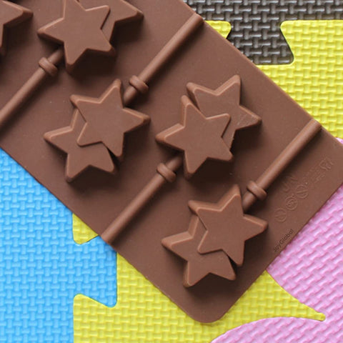 Smello's Double Star Lollipop Chocolate Silicone Moulds (CHM 140)