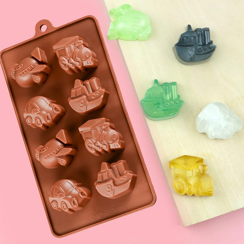 Smello's Car Train Ship Chocolate Silicone Moulds (CHM 108)