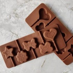 Smello's Star, Butterfly and Heart Shape Lollipop Chocolate Silicone Moulds (CHM 141)