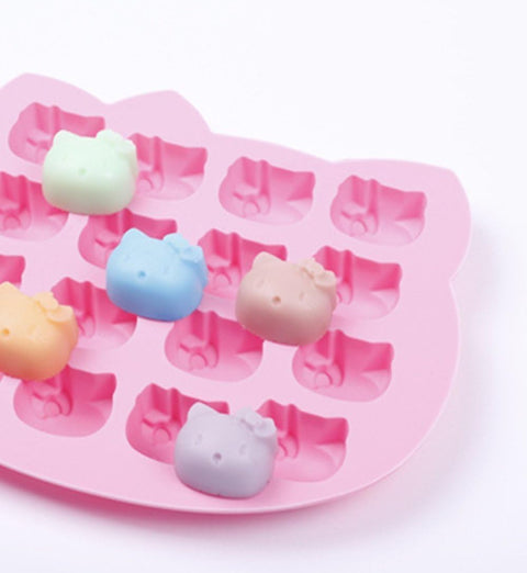 Smello's 16 Cavity Kitty Shape Chocolate Silicone Moulds (CHM 133)