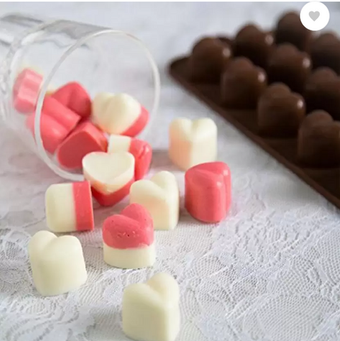 Smello's 15 Cavity Heart Shape Chocolate Silicone Moulds (CHM 144)