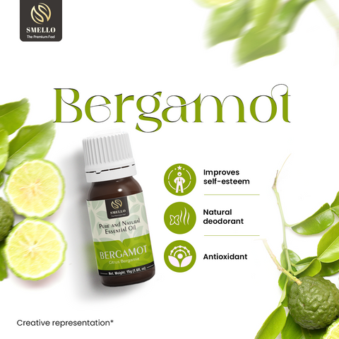 Smello's Bergamot Pure & Natural Essential Oil