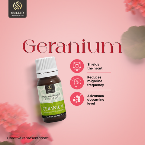 Smello's Geranium Pure & Natural Essential Oil