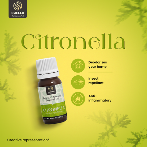 Smello's Citronella Pure & Natural Essential Oil